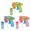 Pistola de burbujas con luz.