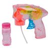 Pistola de burbujas con luz.