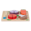 Puzzle de madera para cortar verduras, 9 uds.