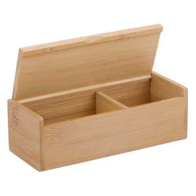 Scatola portaoggetti in legno con coperchio, 16,5x6,5 cm