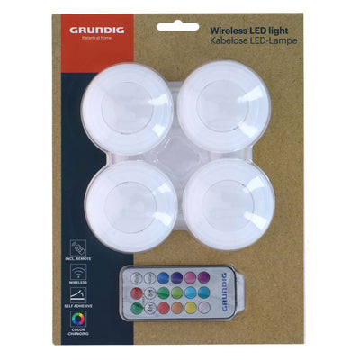 Lampada LED wireless che cambia colore, set da 4