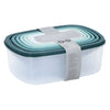 Caja de almacenamiento de 6 piezas con tapa.