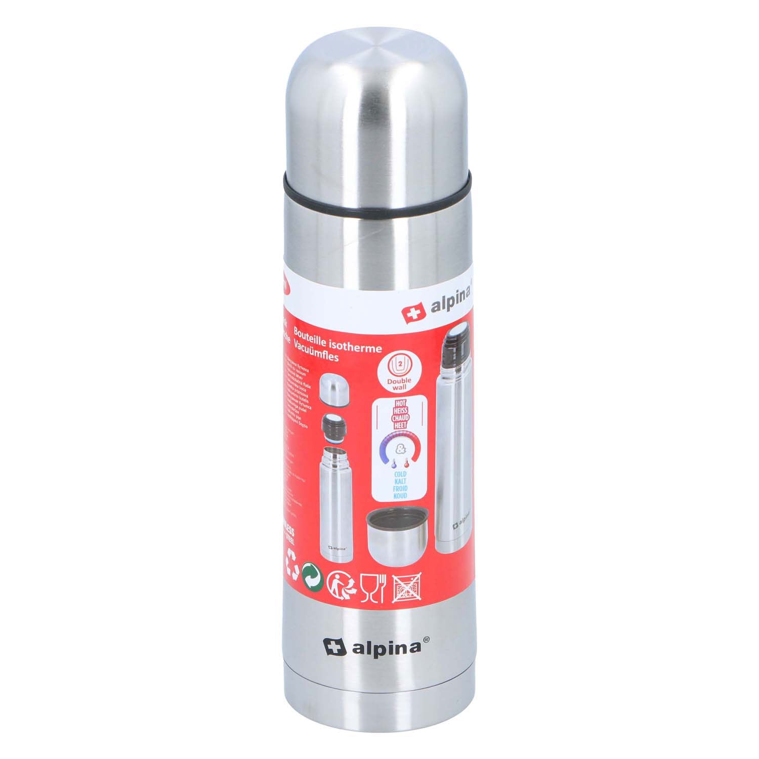 Borraccia termica Alpina a doppia parete da 480 ml