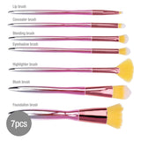 Make-up kwasten, 7dlg. - afbeelding 3