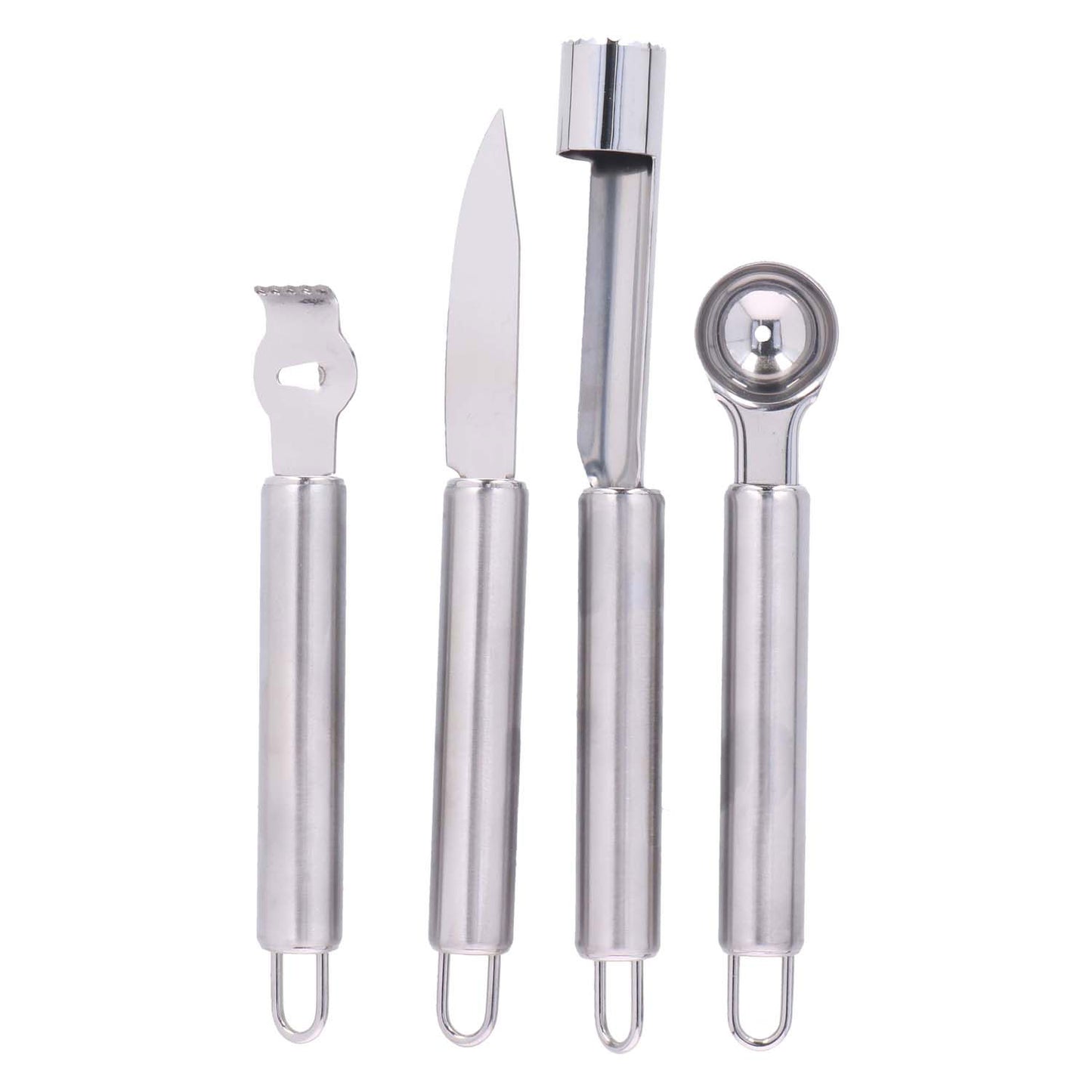 Utensilios de cocina Alpina para frutas de acero inoxidable.
