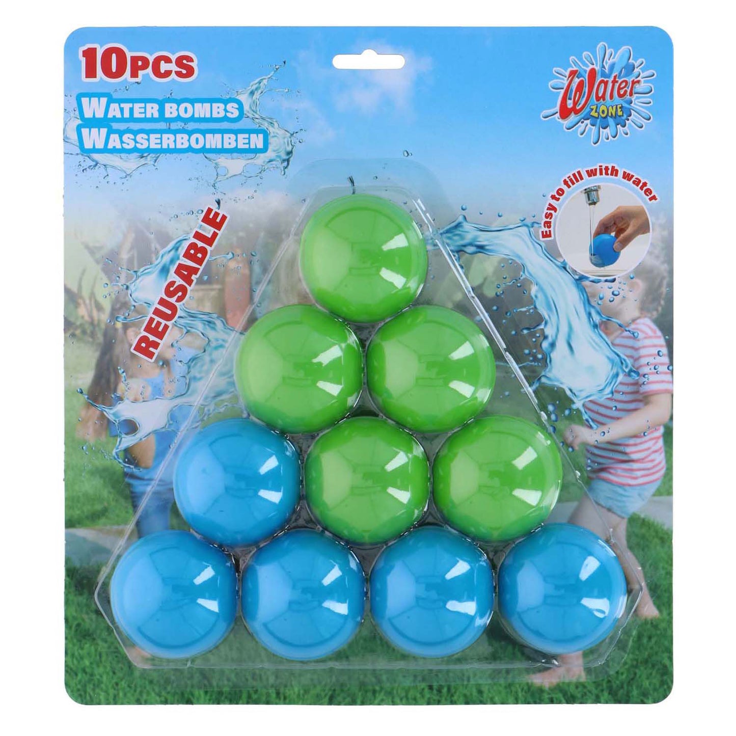 Globos de agua reutilizables - 10 uds.