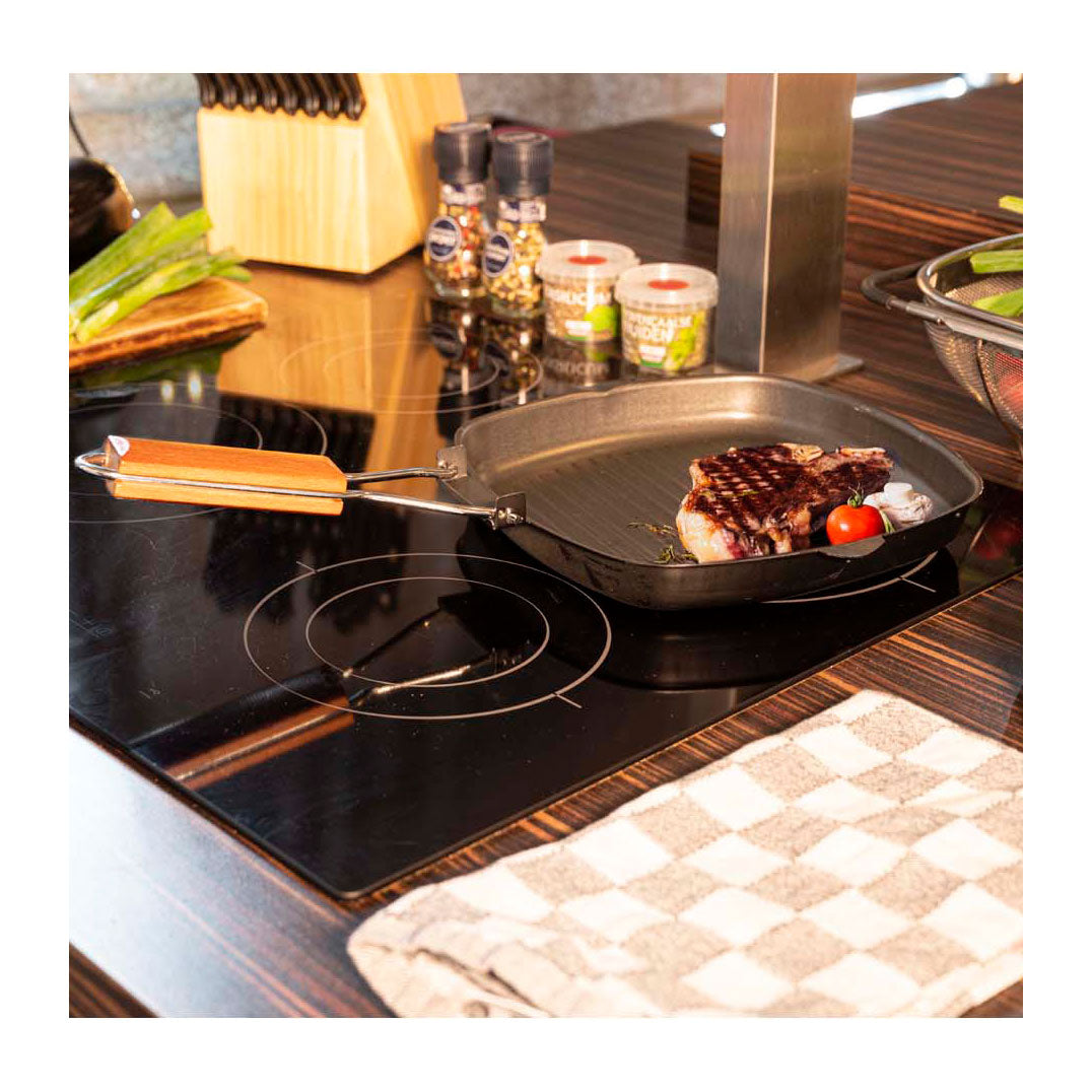 Bistecchiera pieghevole Alpina, 24x24 cm