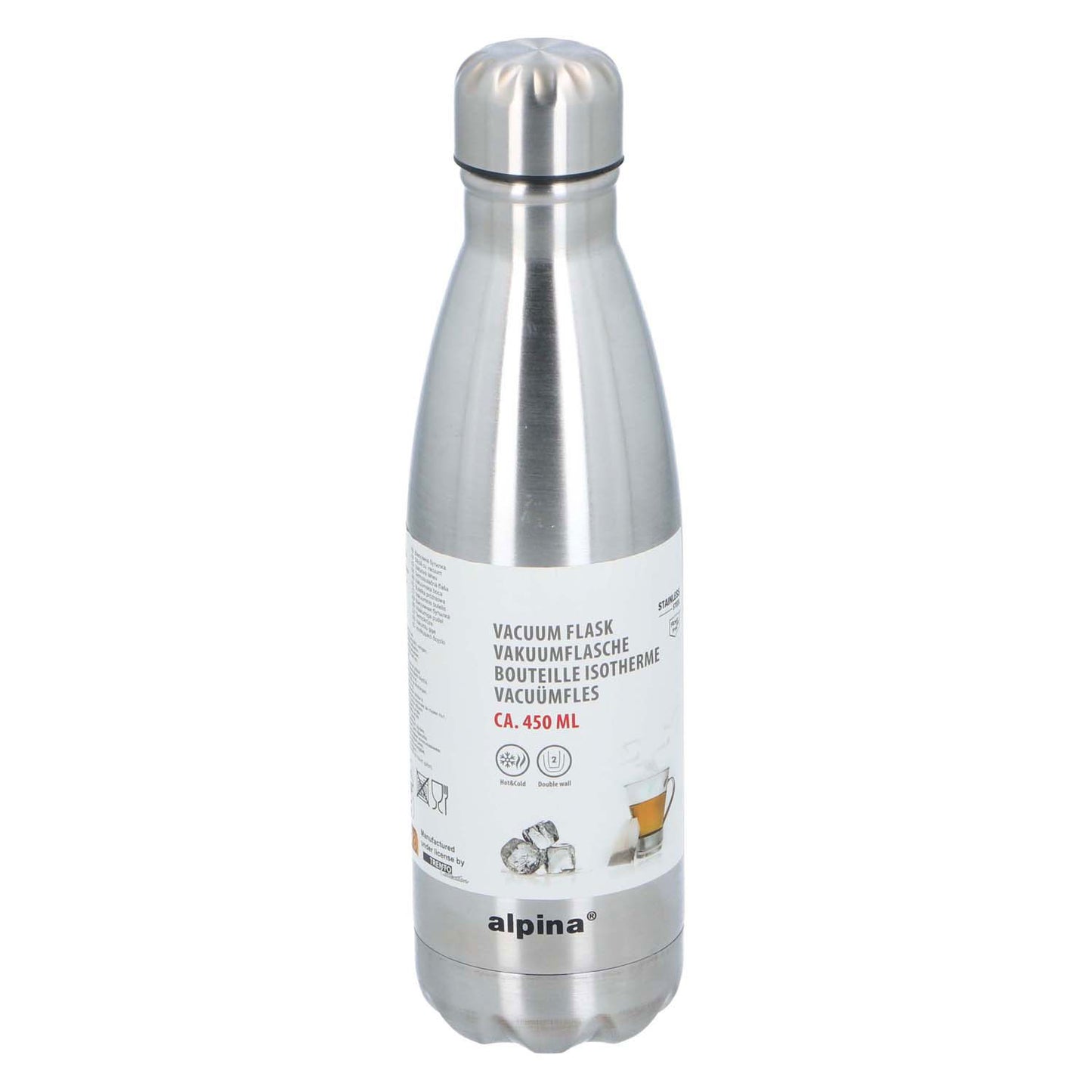 Botella termo Alpina acero inoxidable 470ml