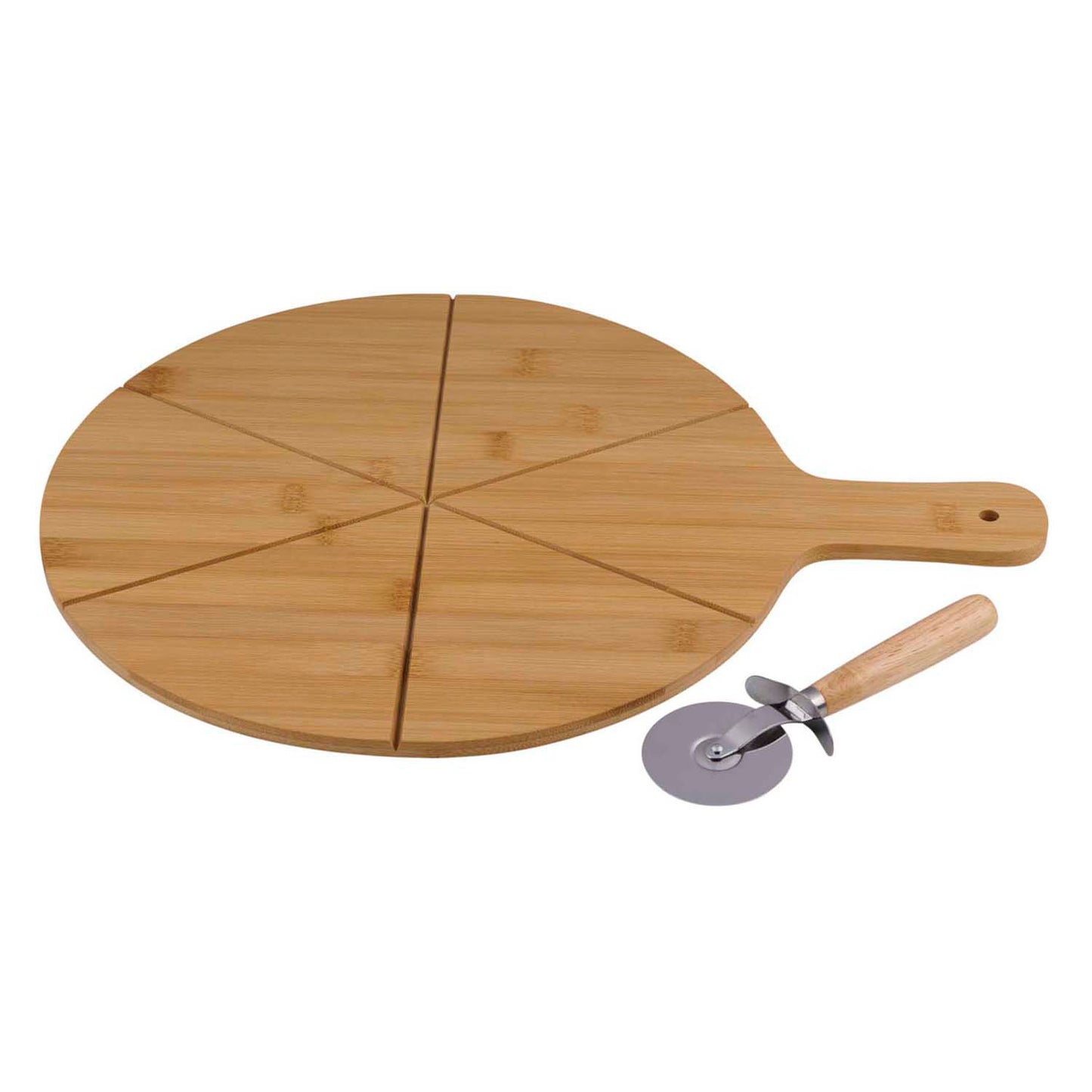 Tabla para pizza y cortador de pizza Alpina, 2 uds.