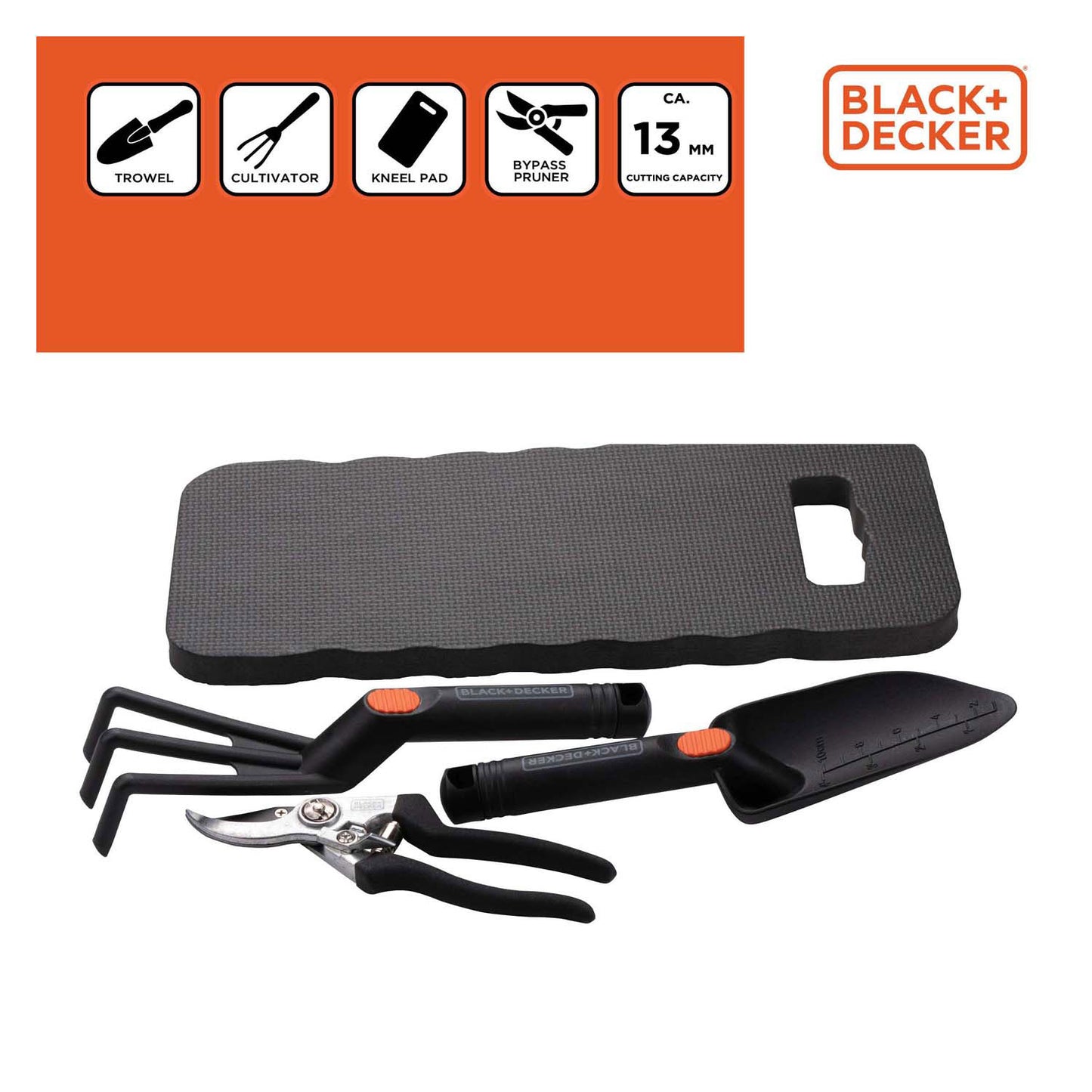Set di giardini Black Decker Black Decker 4 pezzi