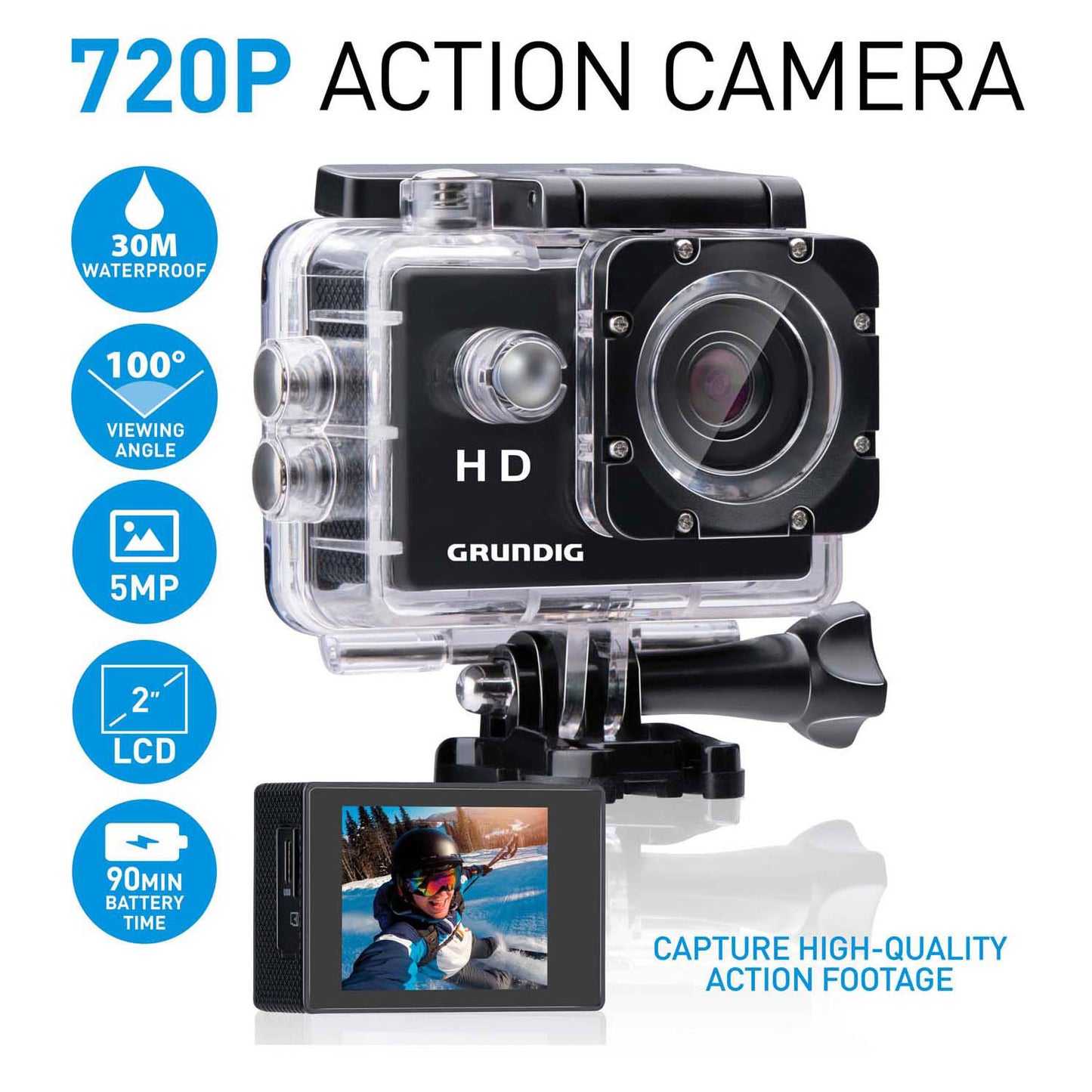Telecamera sportiva hd 720p