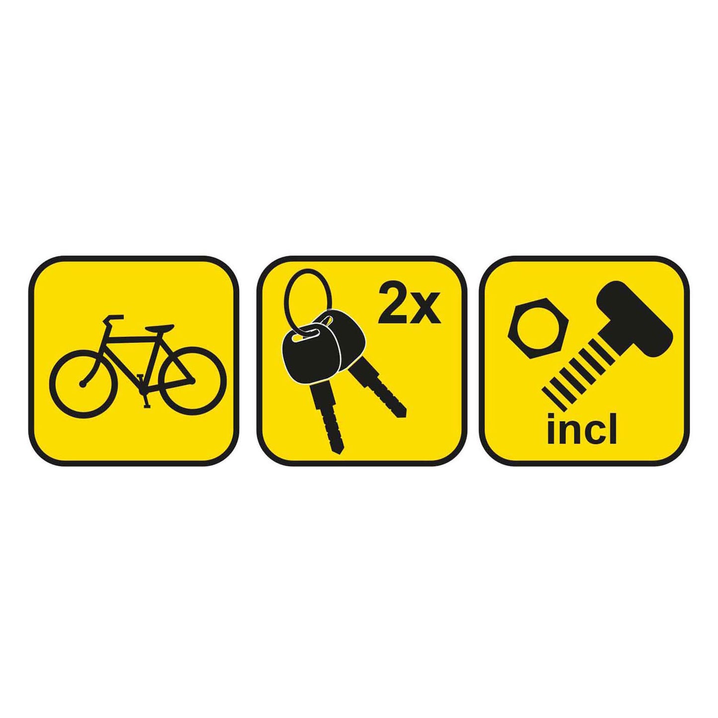 Lucchetto a U per telaio Dunlop con portacavo