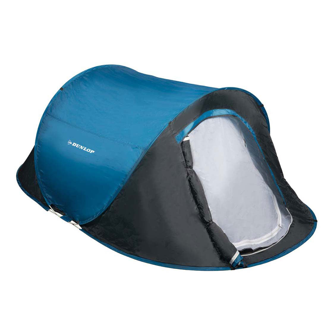 Tienda de campaña emergente Dunlop para 2 personas - 255x155x95 cm - de montaje rápido, resistente a la intemperie
