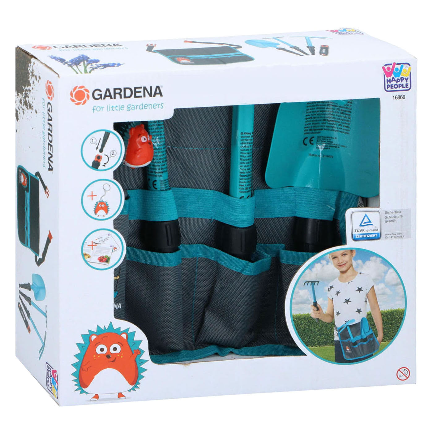 Juego de herramientas de jardín para niños Gardena con bolsa.