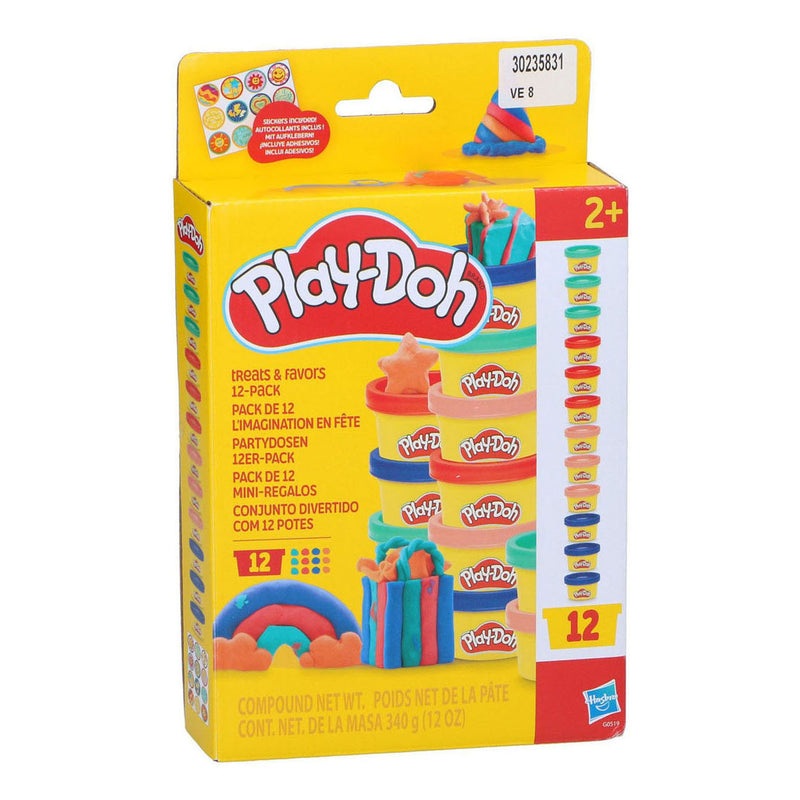 Hasbro play-doh trata obsequios - 12 frascos de plastilina