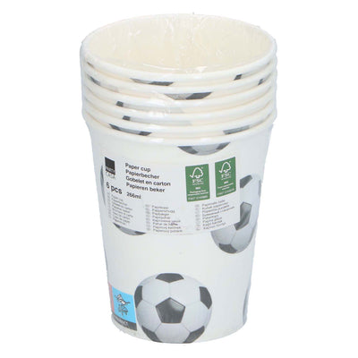 Feestbekertjes voetbal, 6st.