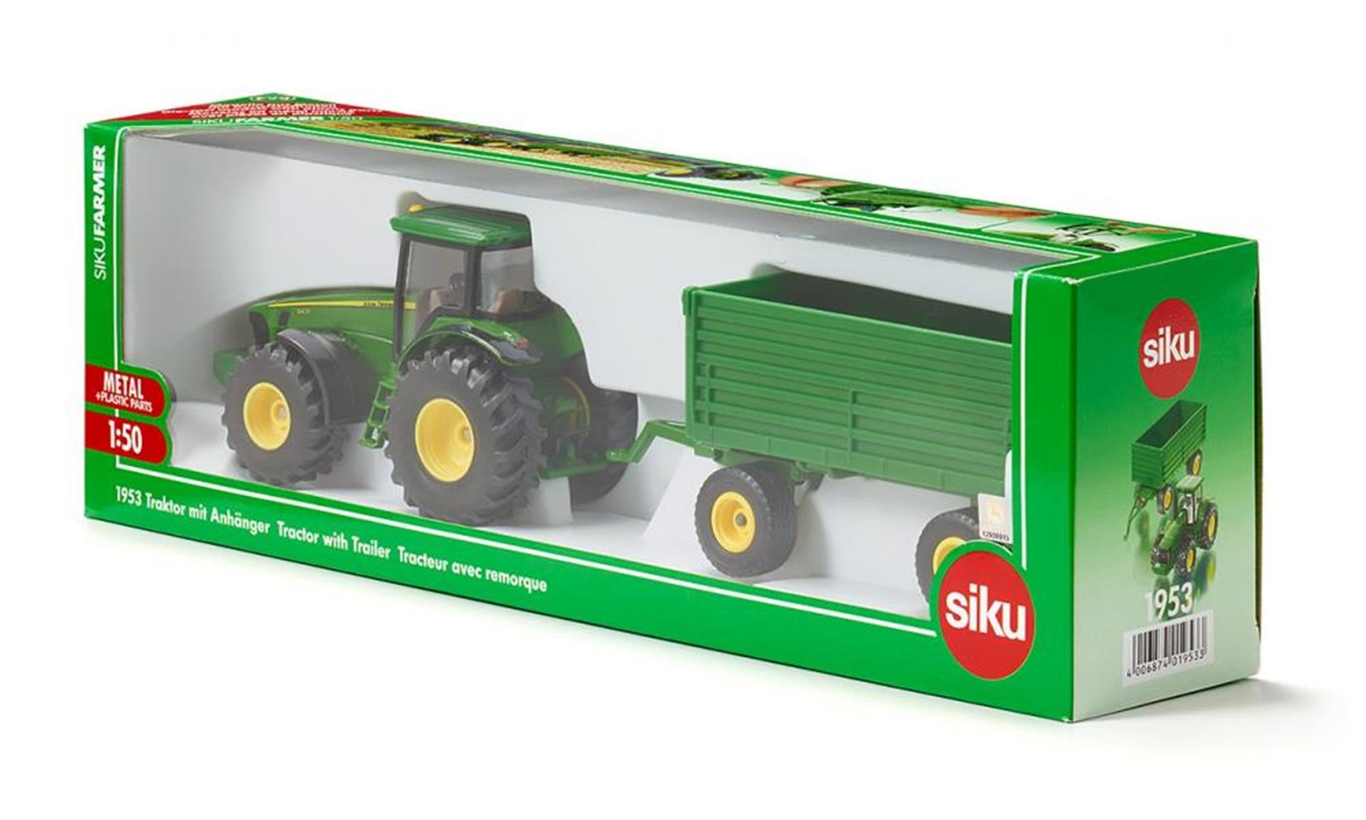 Tractor Siku 1953 con remolque