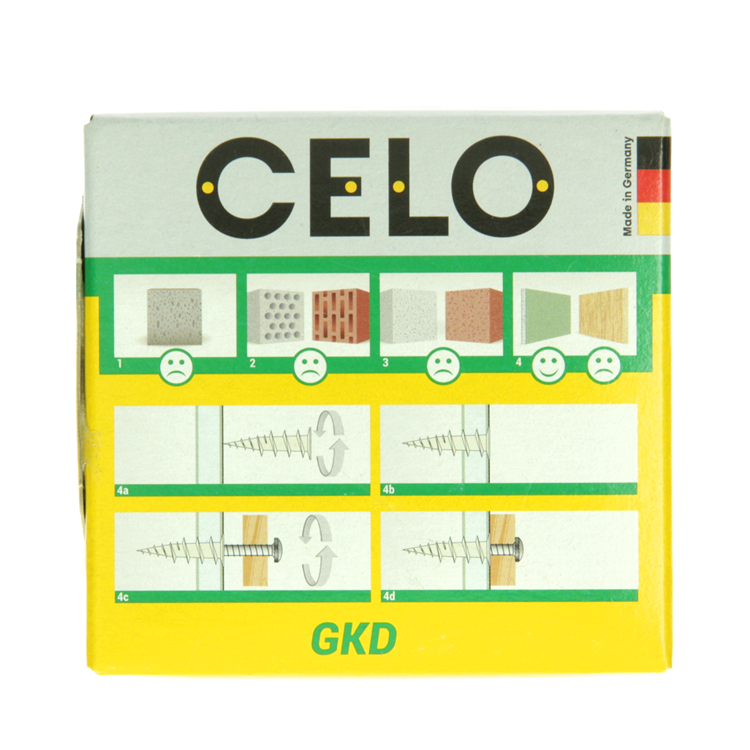 Celo 1067402 - metalen gipsplaatpluggen gkdz 4,5x35, 50 pcs | 1 stuks