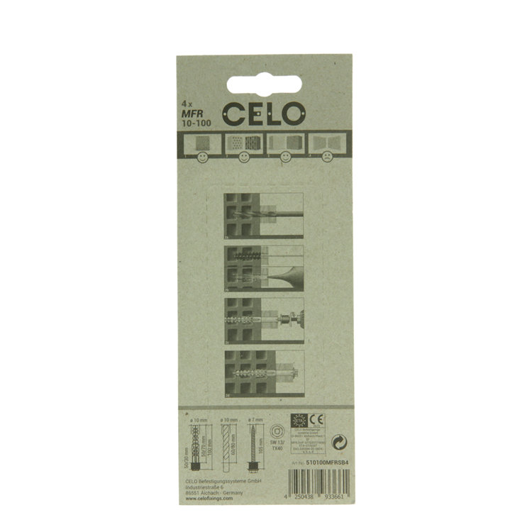 Celo 1065496 - multifunctionele raamplug mfr 10-100 sb ssks | 5 stuks