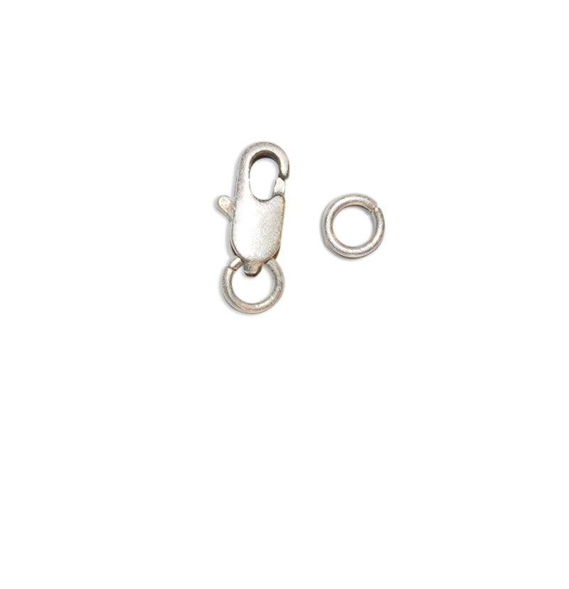 Vaessen creative • chiusura a moschettone da 11 mm placcata in argento