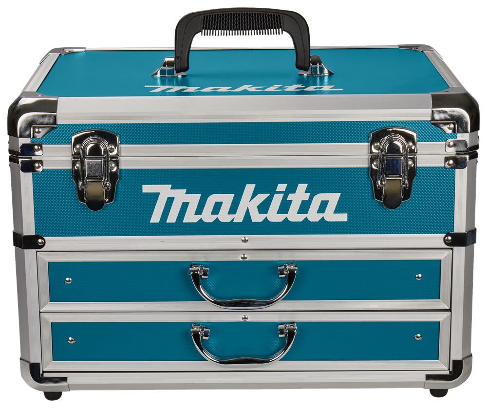 Valigetta accessori Makita in alluminio blu per trapano/avvitatore df488d - 196626-5 196626-5