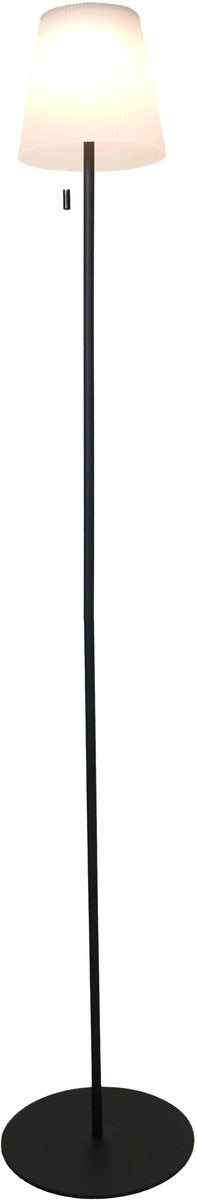 Lampada da terra Eglo scordiano-l - ricaricabile (fino a 22 ore di luce) - solare - 120 cm - bianco e nero - wireless - interno ed esterno - interruttore a tirante