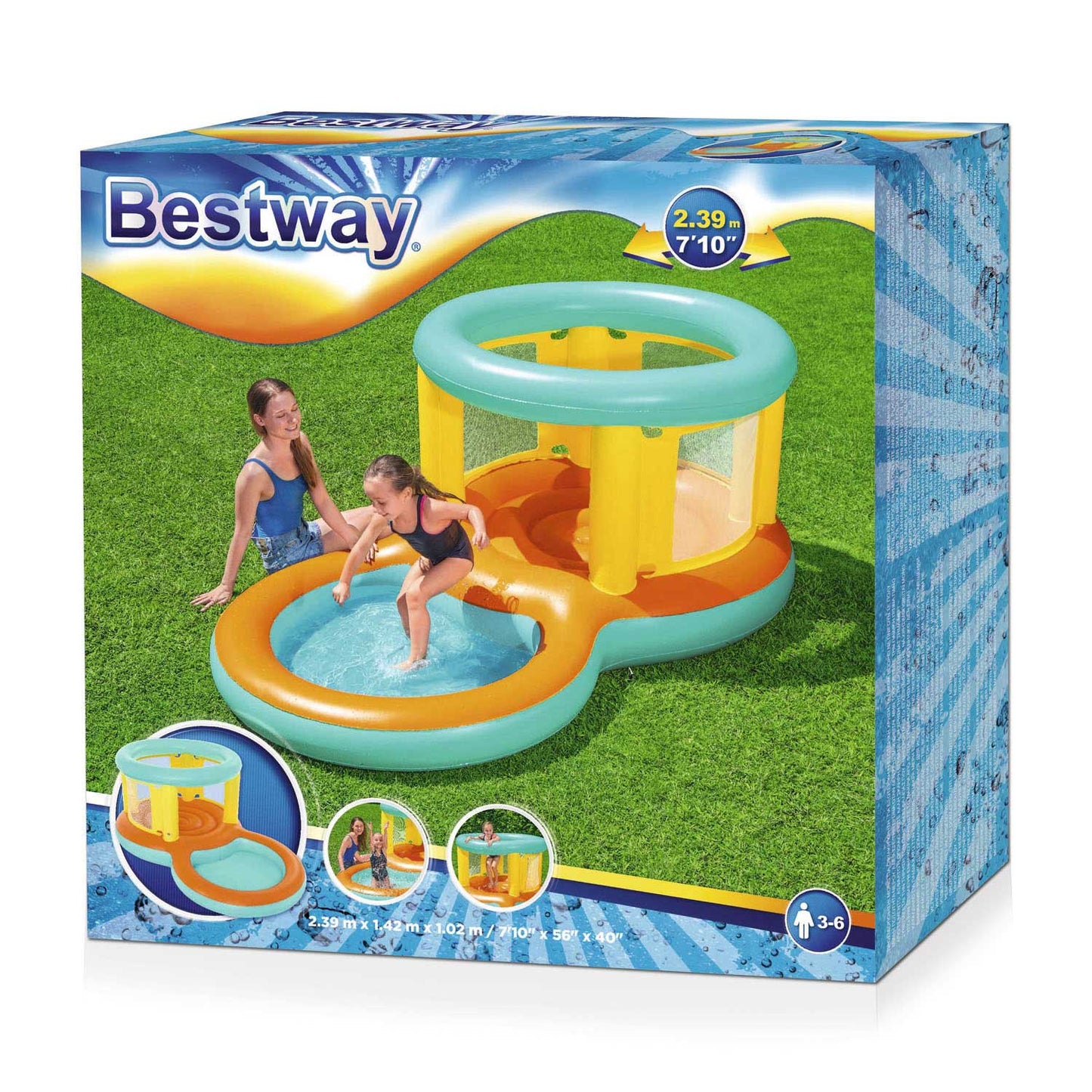 Bestway Jumptopia PlayCenter Cushion Bouncy 239x142 cm