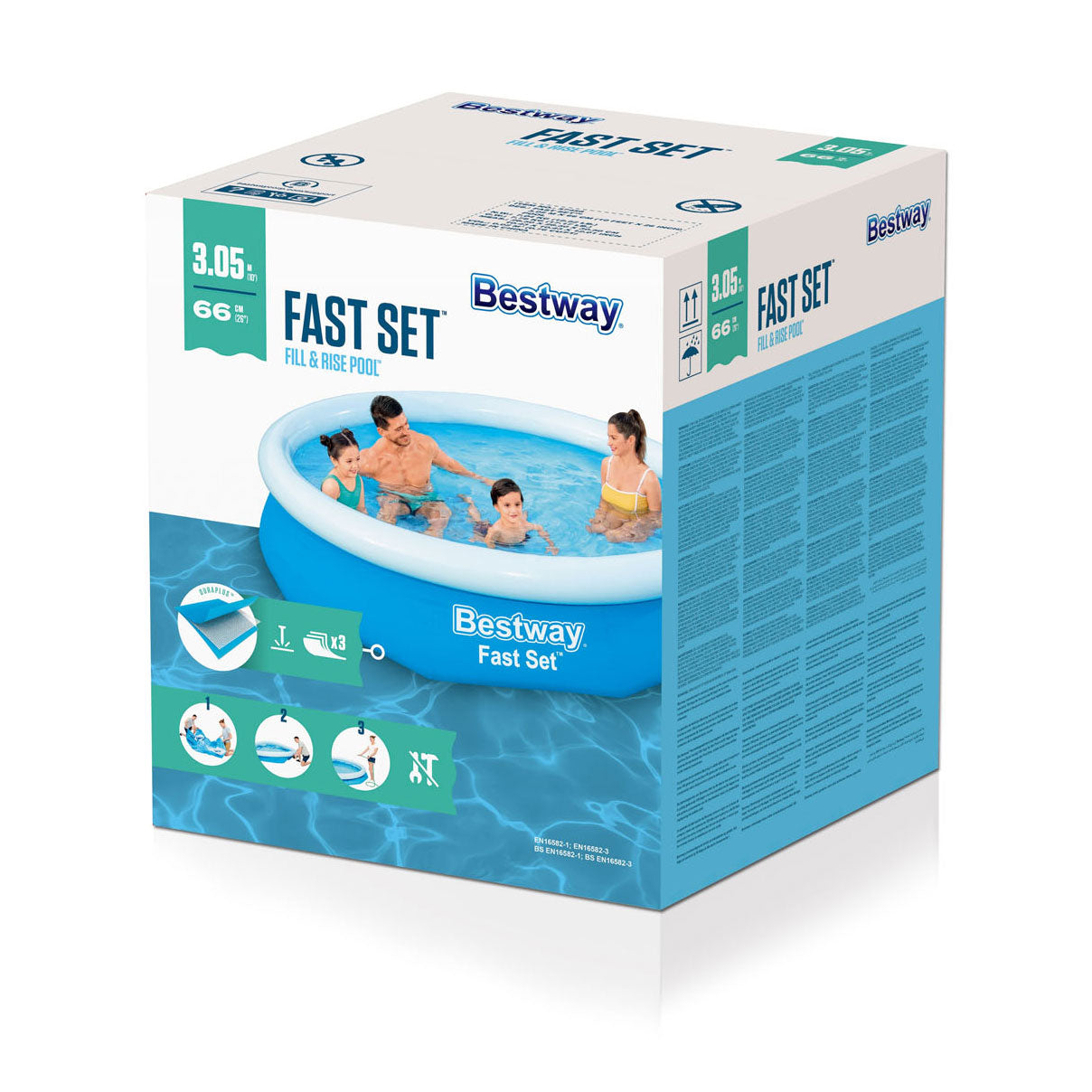 Bestway Fast Set Piscina, 305cm