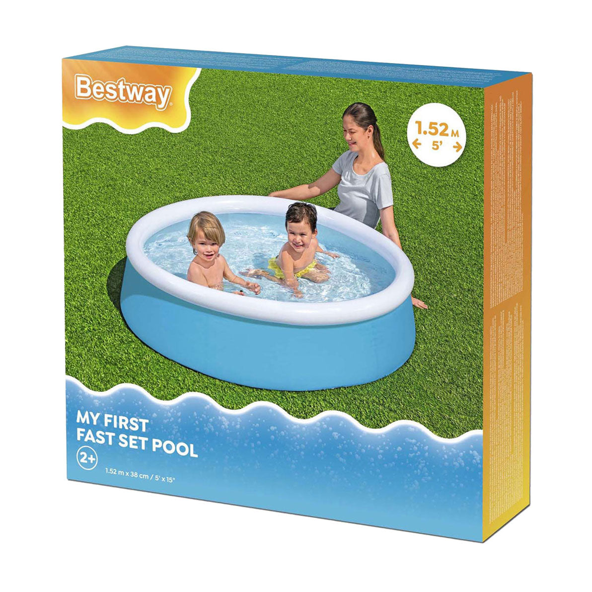 Bestway il mio primo giro in piscina veloce, 152 cm