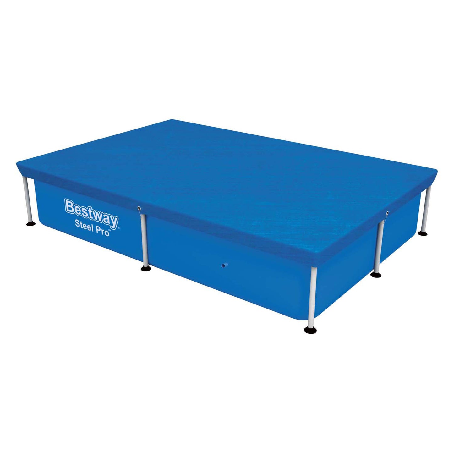 Rettangolo rettangolo di copertura in acciaio bestway 221 blu