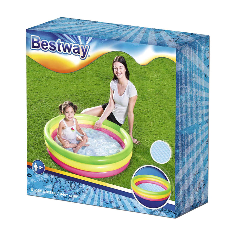Colori rotondi della piscina bestway per bambini, 102 cm