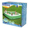 Bestway Family Pool Rectangular Paradise Tropical con asiento, 231 cm