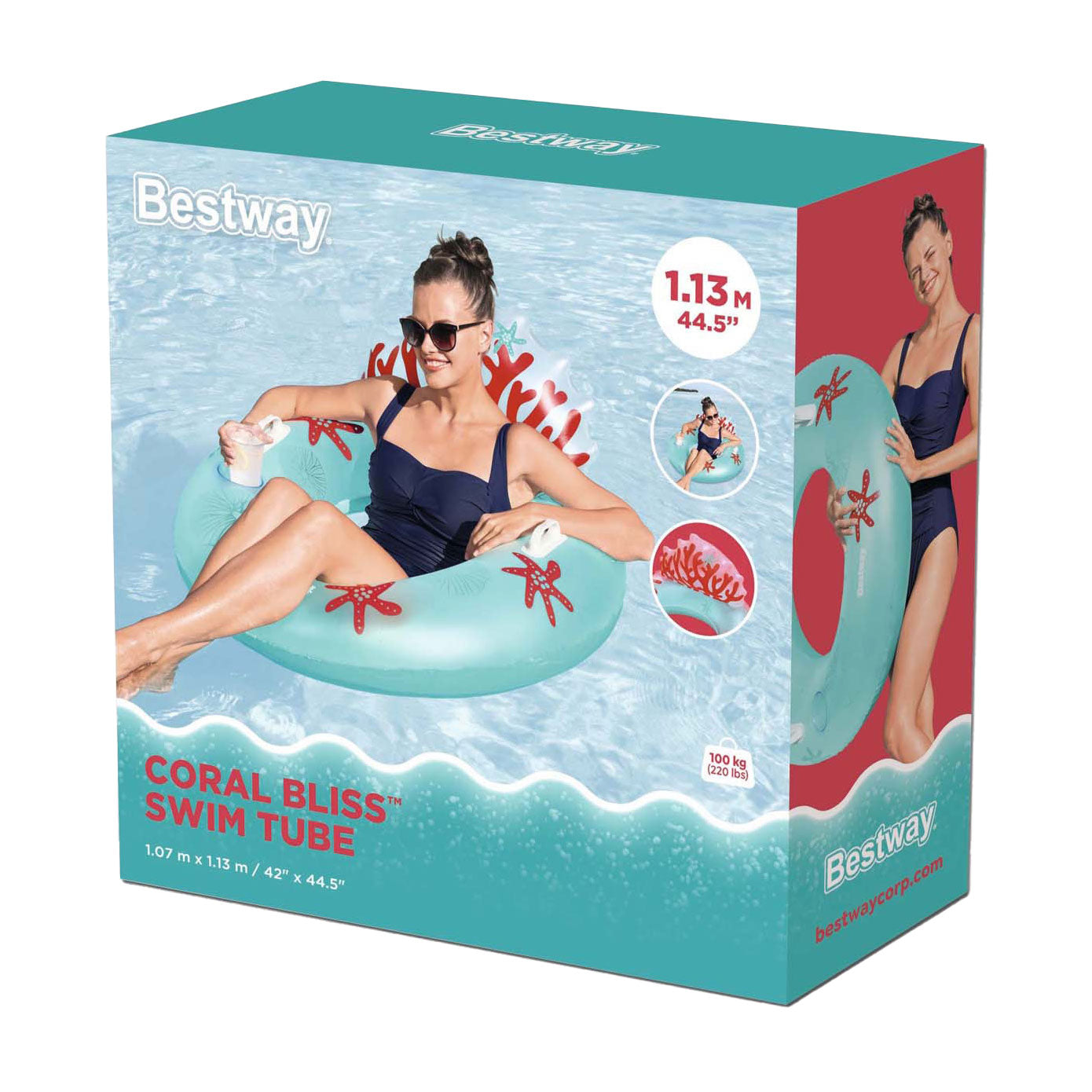Anello di nuoto bestway Koraal, 97 cm