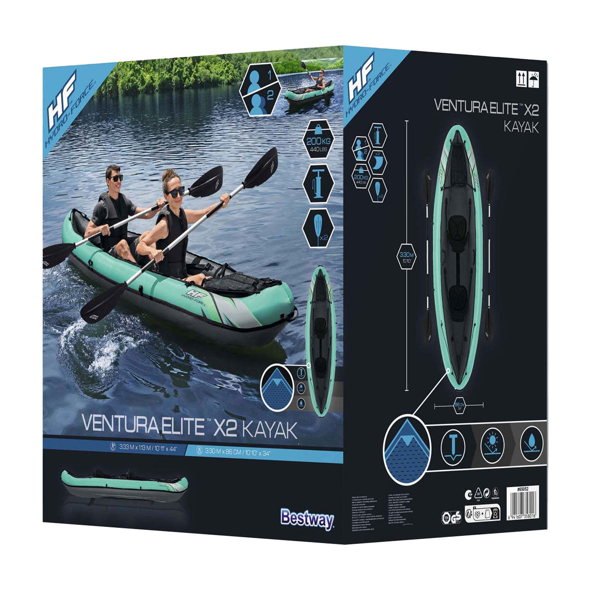 Bestway Hydro Force Kayak Ventura Elite X2 Set gonfiabile