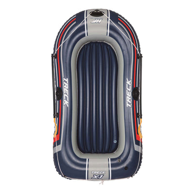 Bestway hydro-force opblaasboot met pomp en roeispanen blauw