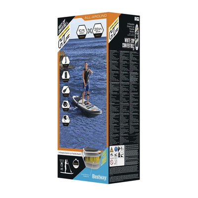 Bestway - set SUP convertibile con cappuccio bianco idroelettrico