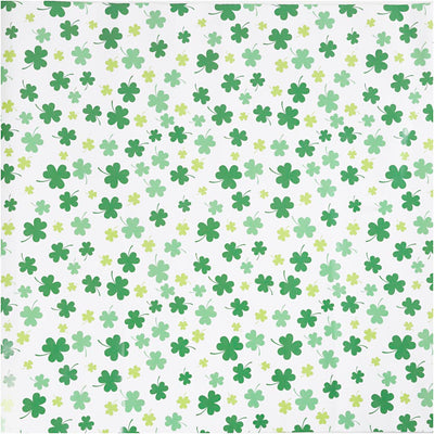 Carta da regalo aziendale Creativ, trifoglio verde, l: 50 cm, 80 gr, 100 m 1 rotolo