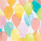 Papel de regalo Creativ company, globos, ancho: 50 cm, 80 gr, colores pastel, 5 m 1 rollo