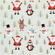 Papel de regalo Creativ company, Papá Noel, muñeco de nieve, reno, oso polar y pingüino, A: 50 cm, 80 gr, azul hielo, 5 m 1 rollo