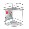 Metaltex Metaltex Onda Bathing Corner Rack 2 pisos 22x22x35 cm de plata