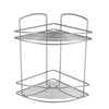 Metaltex Metaltex Onda Bathing Corner Rack 2 pisos 22x22x35 cm de plata