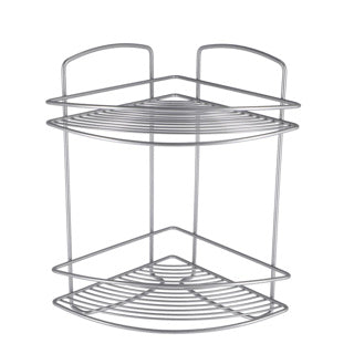 Metaltex Metaltex Onda Bathing Corner Rack 2 pisos 22x22x35 cm de plata