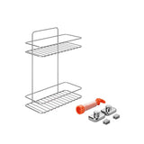 Badkamer rek rechthoekig vacuum fix 26x13x35 cm - afbeelding 2