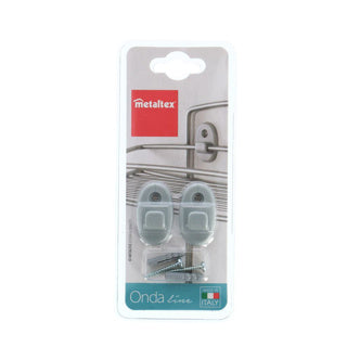 Metaltex Metaltex Wall Hocks 2 piezas gris