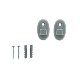 Metaltex Metaltex Wall Hocks 2 piezas gris