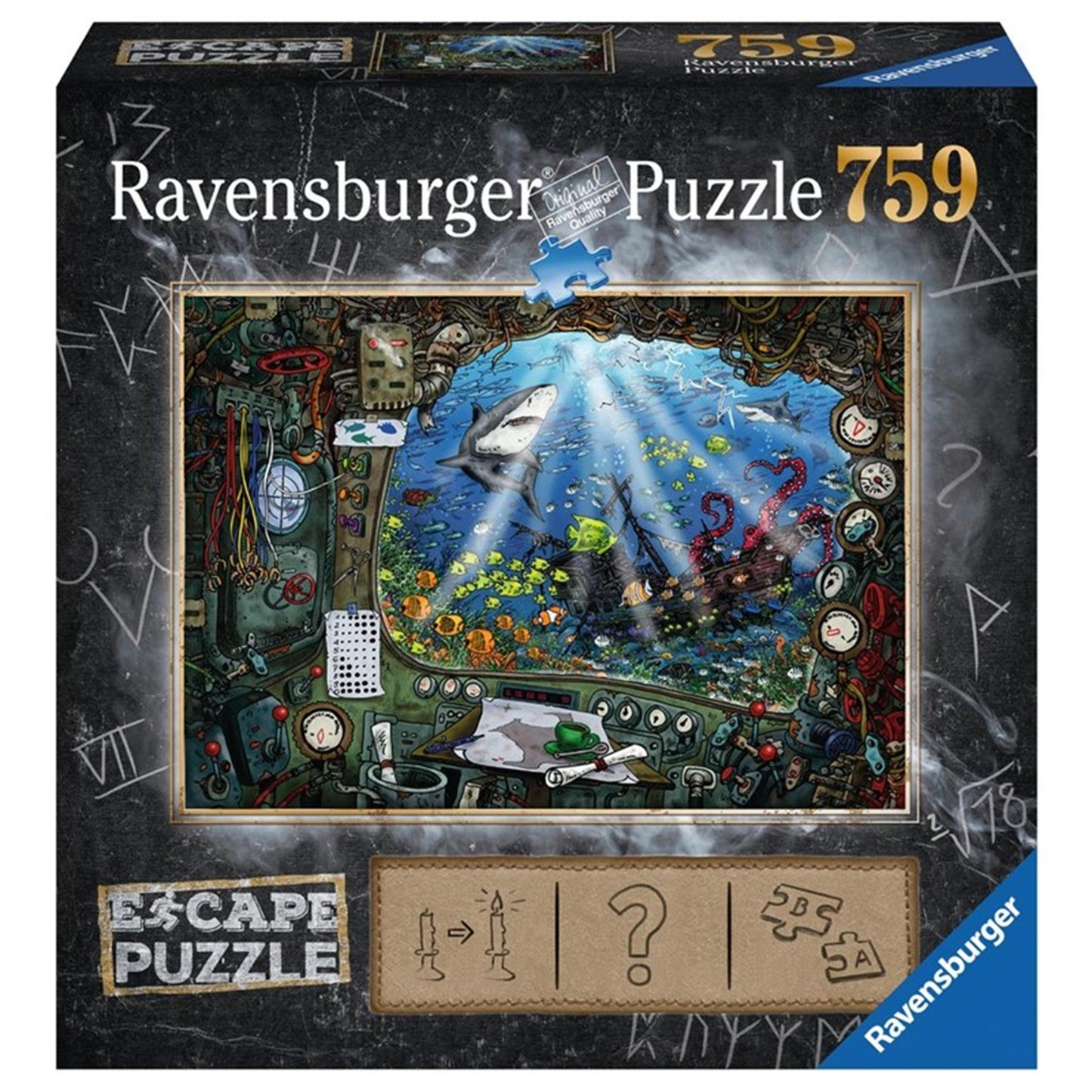 RAVENSBURGER ESCAPE ROOM PULZZA - DE SUBMAR, 759st.