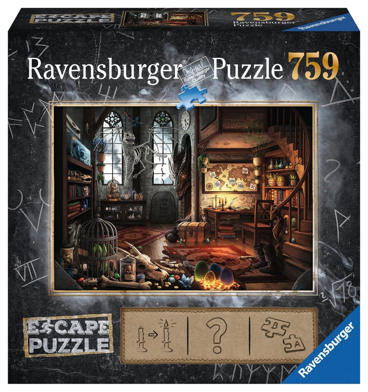 RAVENSBURGER ESCAPE ROOM PULZZA - DRAKEN LABORATORY, 759st