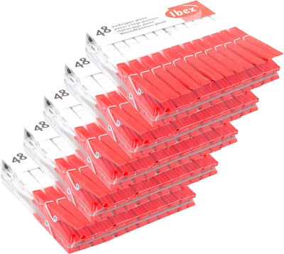 Ibex plastic clothespins 5 pack of 48 pieces