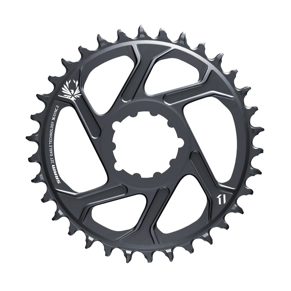 Anillo de cadena SRAM X-Sync2 SL 32T. Gris lunar alu