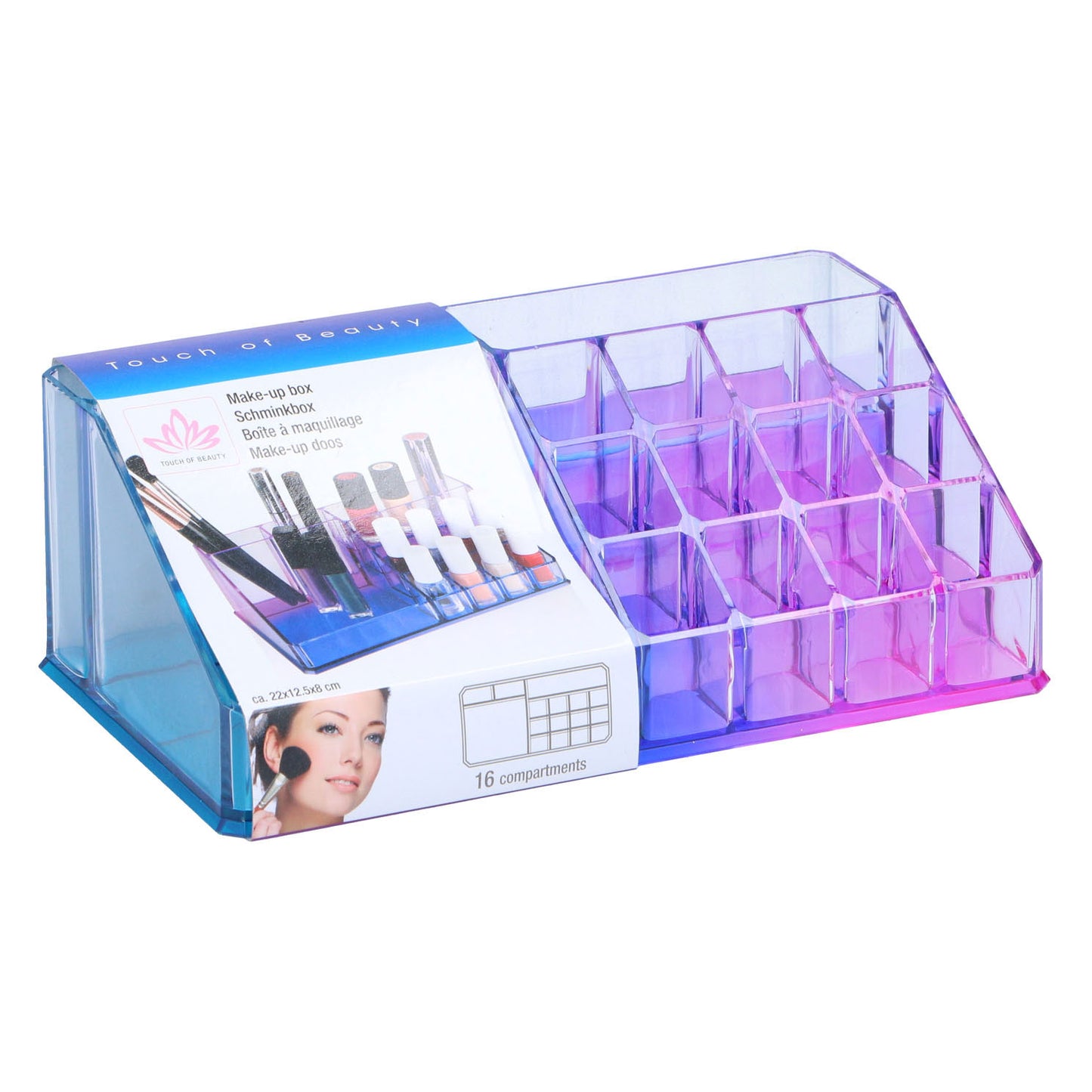 Organizzatore del trucco 16 soggetti